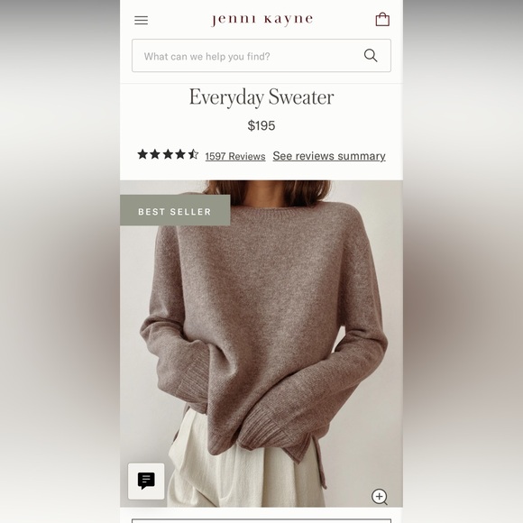 Jenni Kayne Everyday Sweater Cashmere Wool Blend - Picture 10 of 15